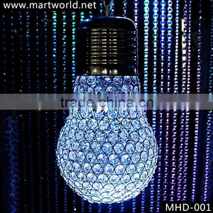 Crystal Hanging Lamp Bulb for Wedding Decoration Crystal Led RGB Chandelier Lighting for Wedding Decoration (MHD-001) thumbnail-1
