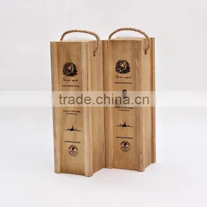 Wholesale Handmade Single Bottle Wooden Wine Gift Boxes thumbnail-4
