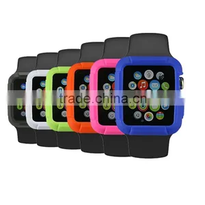 2015 Hot Selling Factory Price High Quality Colorful Design Waterproof Protective Case Cover for Apple Watch 38mm&42mm Accessory thumbnail-1