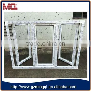 3 Panel Triple PVC Open Inside Casement Window Design for Home thumbnail-3