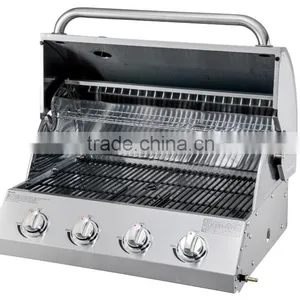 4 Main Burner 45 Degree Inclined Panel Built in Gas Barbecue thumbnail-2