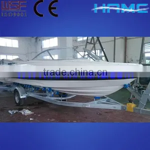 White and Blue HA630 Inboards Speed Yacht thumbnail-2