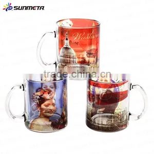 Sunmeta Glass Cup for Sublimation Glass Beer Mug for Custom Printed Mug MKB-06 thumbnail-6