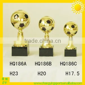 Football Trophy Soccer Ball Trophy Plastic Trophy Cup Sport TrophiesHQ186/187 thumbnail-1