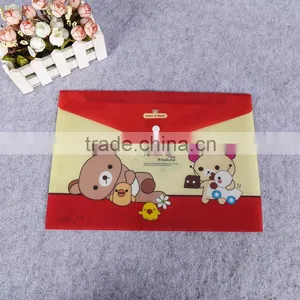 Cartoon Design pp Poly Plastic Snap File Folder a4 Plastic Document Holder File Bagwith Plastic Button thumbnail-1