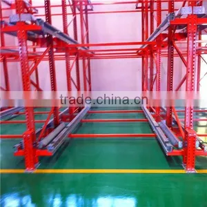 China Power Coat Finish Radio Shuttle Racking System For Warehouse thumbnail-1