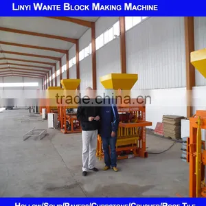 China Famous Brand Factory Price Concrete Block Molding Machine,Simple Hollow Block Making Machine Line QT40-1 thumbnail-6