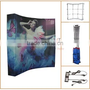 Easy Fold Flat and Curved Fabric Frame Display thumbnail-2