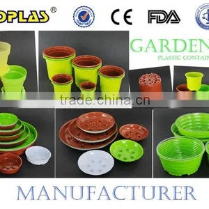Colorful Decorative Plastic Flower Pots (Small or Big All Can be Manufacture) thumbnail-1