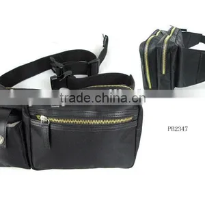 China Online Shop Top Quality Sport Outdoor Waist Belt Bag Leather Waist Bag thumbnail-1