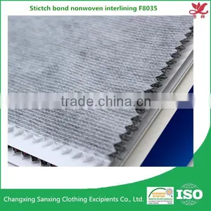 Nonwoven Interlining Fabric for Garment Thread Sewing Fusible Interlining F8035 thumbnail-1