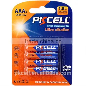 Shenzhen Pkcell Supply Cheap Price Super Alikaline 1.5v Aaa Am4 Lr03 Dry Battery thumbnail-1