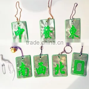 Chinese Style Chinoiserie Printing Soft PVC Reflective Keychain Quality Choice thumbnail-3