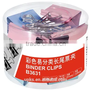 New Spring Colorful Strong Long Tail Binder Clips Paper Clips thumbnail-1