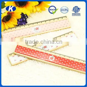 New Style Wood 15cm Ruler With 4c Paper for School thumbnail-1