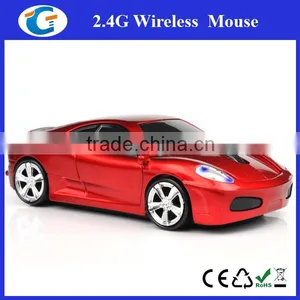 2.4Ghz PC Laptop Wireless Optical Racing Car Mouse thumbnail-1
