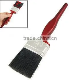 2" Wide Black Bristle Dark Red Handle Paint Brush Painting Tool thumbnail-1