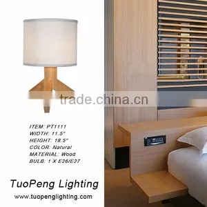 TuoPengLighting Manufacturer's Natural Wooden Table Lamp thumbnail-1