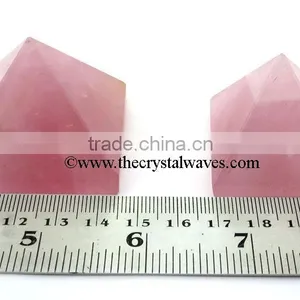Rose Quartz Wholesale Pyramid From Khambhat Gujarat India thumbnail-1