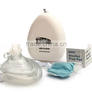 KEMP USA CPR MASK WITH O2 INLET IN CASE thumbnail-2