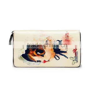 Wholesale Dongguan Factory Lovely Girs Long Wallet With Cartoon Pattern Printing thumbnail-2