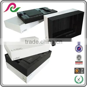 Big White Cardboard Box With Black Foam Inside for Bluetooth Packing thumbnail-3