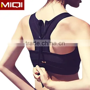 High Supporting Performance Quality Fabric With High Teah 4 Needles and 6 Threads Compression Yoga Sports Bra thumbnail-1