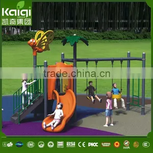 Kindergarten Playground Equipment Outdoor Swing Set and Slide thumbnail-1