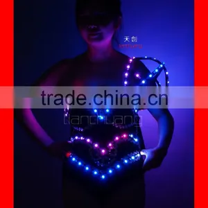 Remote Control Big Girl LED Sexy Night Club Wear thumbnail-2