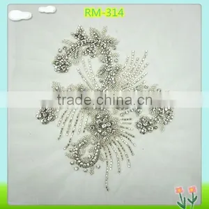 2015 Newest and Fashion Handmake Tulle Patch With Beads RC-314 thumbnail-1