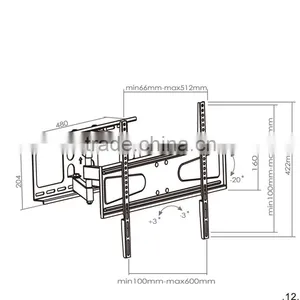 Cantilever Drop Down Up e LCD di Montaggio VESA Tv Staffe Staffa a Parete thumbnail-5