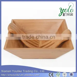 Hot Selling Natural Eco-Friendly Bamboo Bowl Disposable Bamboo Salad Bowl Quality Choice thumbnail-1