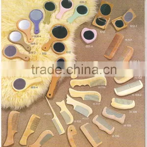 Wooden Hair Comb and Mirro thumbnail-1
