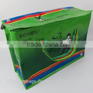 Promo Polypropylene Laminated PP Woven Shopping Bag With Zipper thumbnail-1