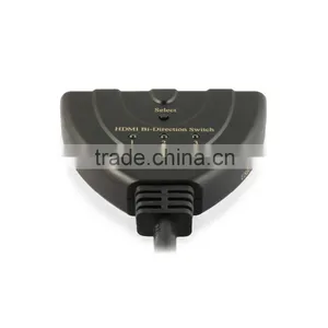 Hot Video Player 4kx2k 3 Ports Bi-direction Hdmi Switch Splitter With Pigtail Cable thumbnail-3