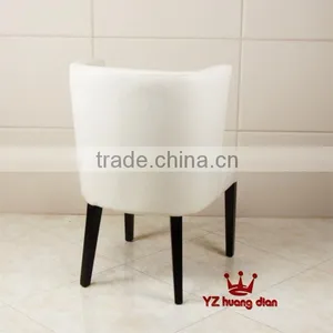 White Color Simple Design Leather Restaurant Booth With Arm YA801 thumbnail-2