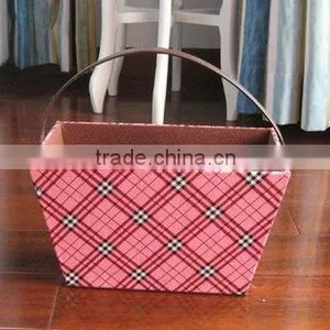 Faux Leather (pu,pvc) or Genuine Leather Storage Basket thumbnail-1