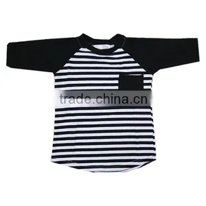 2016 Fall Deisgn Shirts Long Sleeve High Quality Baby T-shirt Black Tshirt Cotton Tshirt thumbnail-1