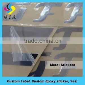 High Quality Tin Plate Custom Metal Logo Stickers With 3M Adhesive thumbnail-2