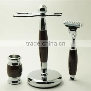 Wholesale Shaving Brushes With Stainless Shave Bowl and Razors for Men thumbnail-4