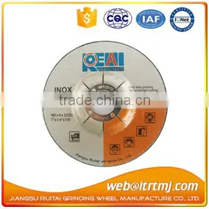 180x6x22mm Abrasive Metal Depressed Center Grinding Wheel thumbnail-2