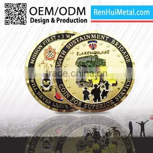2016 China Modern Custom Souvenir American Firefighter Coins thumbnail-2