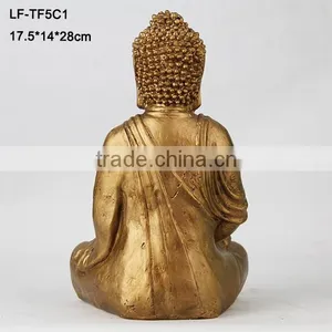 Gold Buddha Statue Solar Garden Lighting thumbnail-2