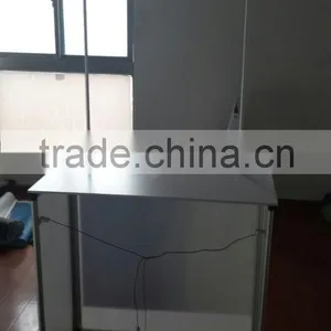 Portable Plastic Straight Screen Style Folding Sales Desk for Expo thumbnail-2