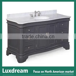 Solid Wood Antique 60" Bathroom Vanity Prefab Homes & Renovation Homes thumbnail-6