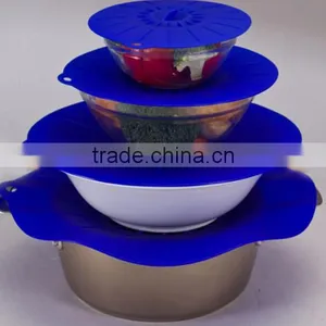 Wholesale Hight Quality Food Grade Heat Resistant Silicone Cover Flexiable Silicone Suction Lid thumbnail-4