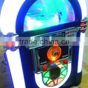 Tabletop Radio Juke Box Speaker With Home fm am Radio/ cd Mp3 Player/ Bluetooth Speaker thumbnail-1