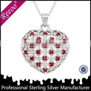 Cheap Silver Heart Shaped Energy Power Pendant, Promotion Price Pendant thumbnail-1