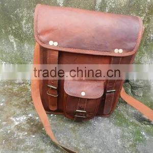 Genuine Leather Moroccan Indian Leather Messenger Bag thumbnail-4