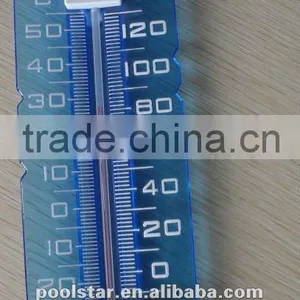 Transparent Blue Thermometer, Waterproof Jumbo Easy Read Water Thermometer Card w/ String P1507 thumbnail-1